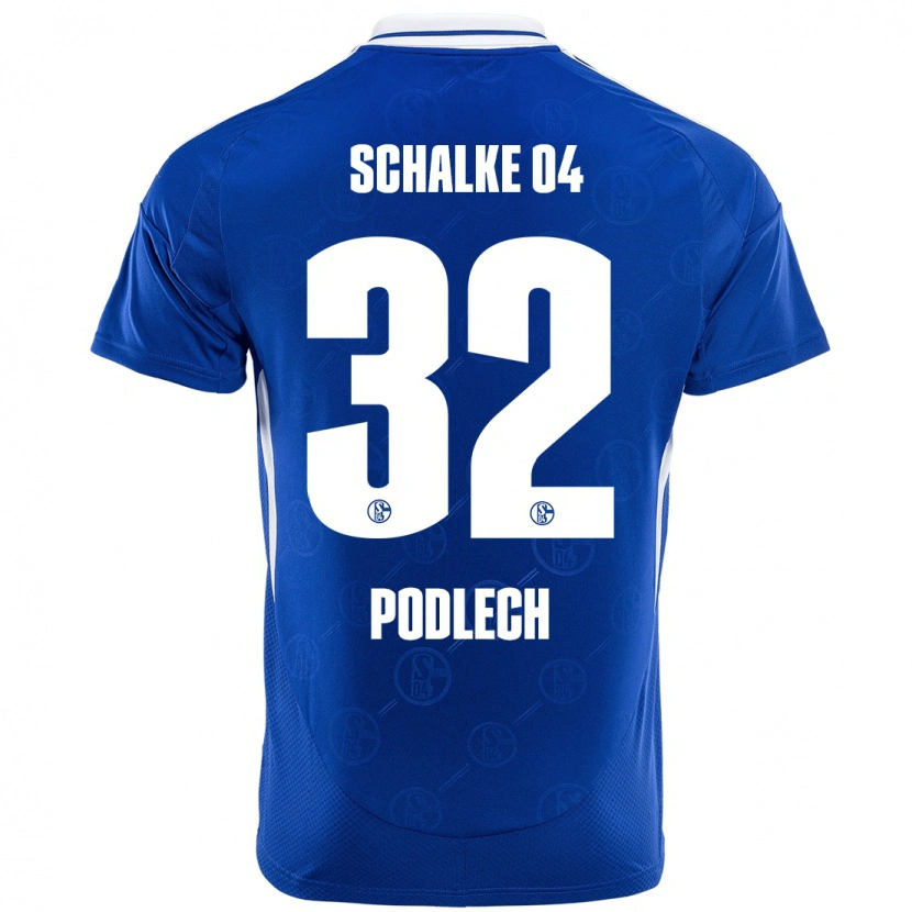 Danxen Dame Luca Podlech #32 Kongeblått Hjemmetrøye Drakt Trøye 2024/25 Skjorter T-Skjorte