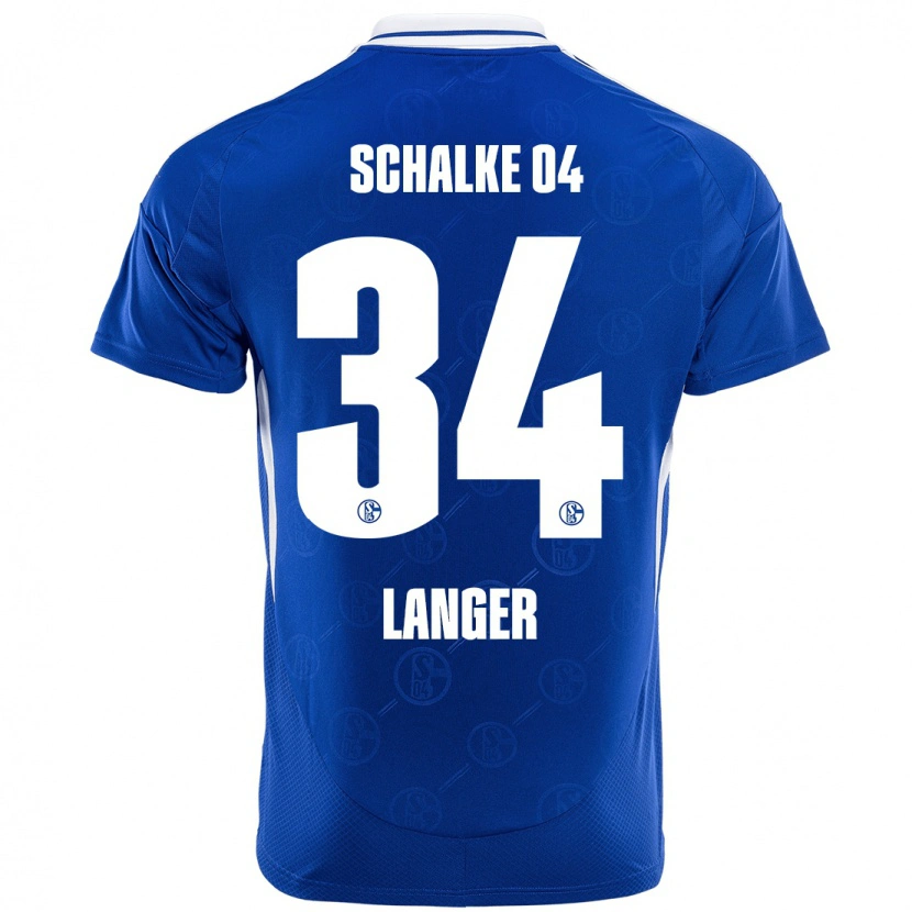 Danxen Dame Michael Langer #34 Kongeblått Hjemmetrøye Drakt Trøye 2024/25 Skjorter T-Skjorte