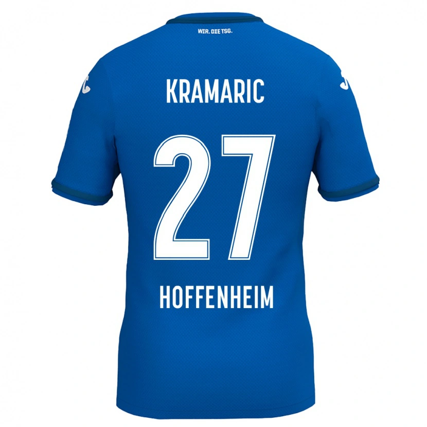 Danxen Dame Andrej Kramaric #27 Kongeblå Hjemmetrøye Drakt Trøye 2024/25 Skjorter T-Skjorte