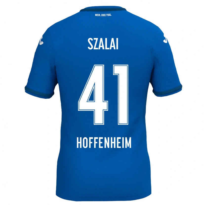 Danxen Dame Attila Szalai #41 Kongeblå Hjemmetrøye Drakt Trøye 2024/25 Skjorter T-Skjorte