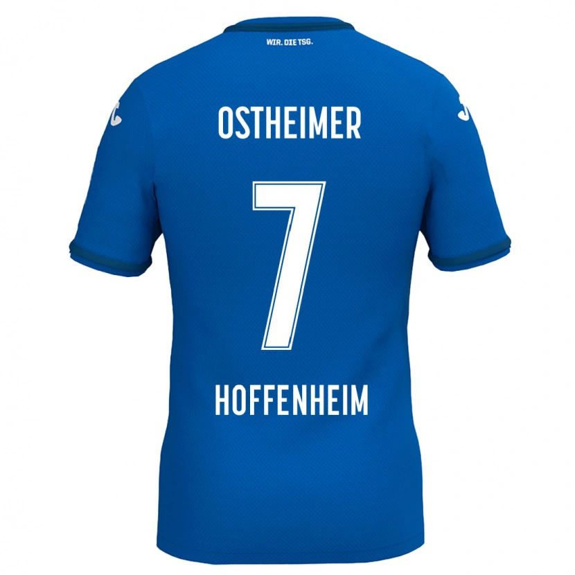 Danxen Dame Nevio Ostheimer #7 Kongeblå Hjemmetrøye Drakt Trøye 2024/25 Skjorter T-Skjorte