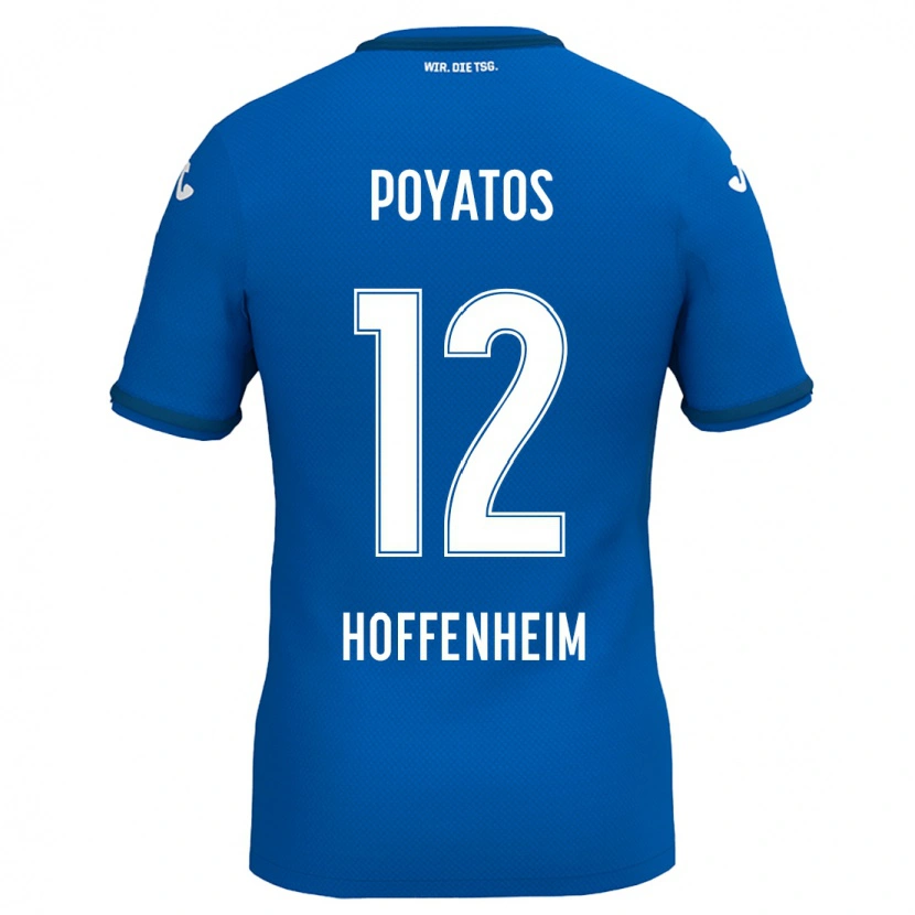 Danxen Dame Miguel Poyatos #12 Kongeblå Hjemmetrøye Drakt Trøye 2024/25 Skjorter T-Skjorte