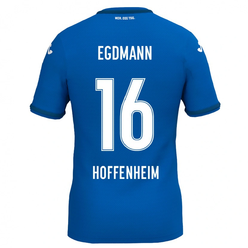 Danxen Dame Mika Egdmann #16 Kongeblå Hjemmetrøye Drakt Trøye 2024/25 Skjorter T-Skjorte