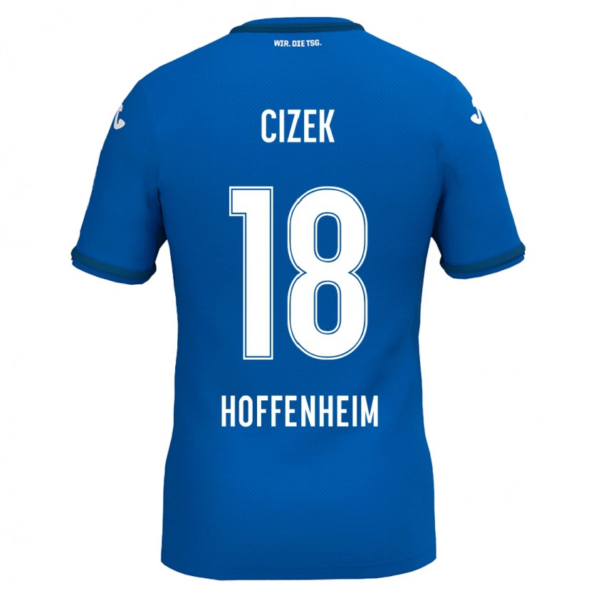 Danxen Dame Krystof Cizek #18 Kongeblå Hjemmetrøye Drakt Trøye 2024/25 Skjorter T-Skjorte