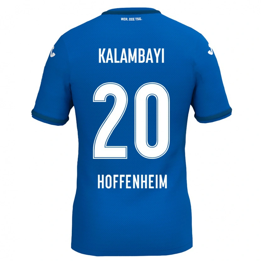 Danxen Dame Simon Kalambayi #20 Kongeblå Hjemmetrøye Drakt Trøye 2024/25 Skjorter T-Skjorte