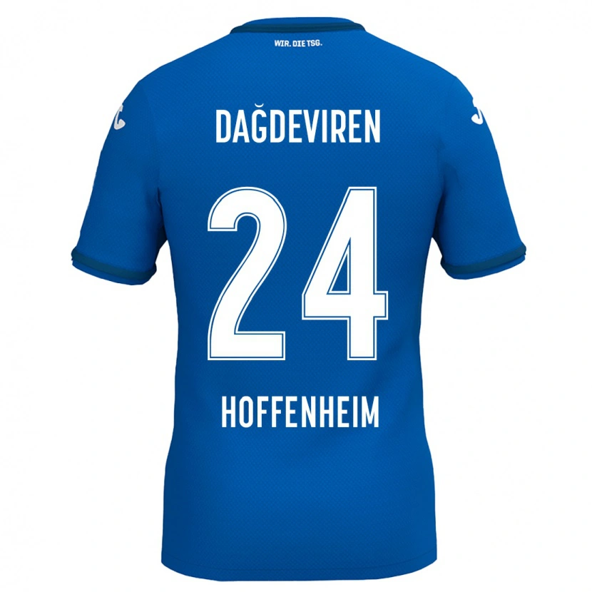 Danxen Dame Diren Dağdeviren #24 Kongeblå Hjemmetrøye Drakt Trøye 2024/25 Skjorter T-Skjorte
