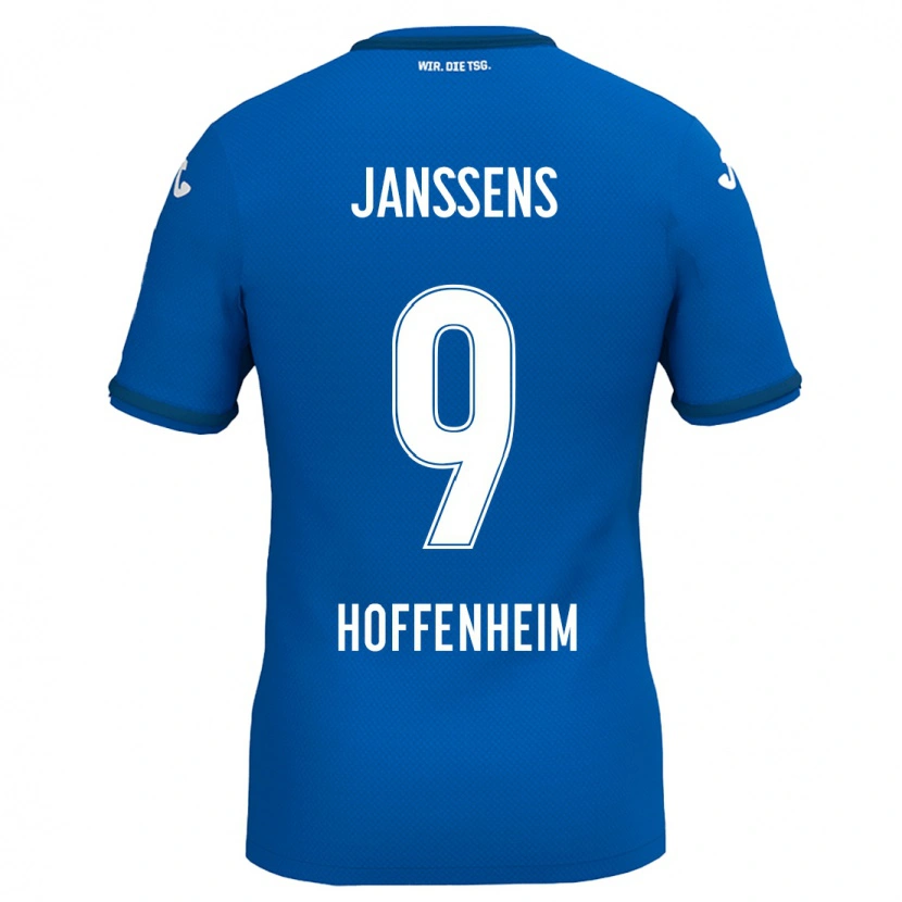 Danxen Dame Jill Janssens #9 Kongeblå Hjemmetrøye Drakt Trøye 2024/25 Skjorter T-Skjorte