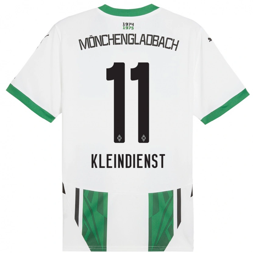 Danxen Dame Tim Kleindienst #11 Hvit Grønn Hjemmetrøye Drakt Trøye 2024/25 Skjorter T-Skjorte