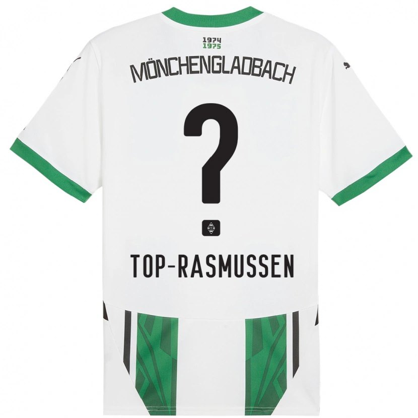 Danxen Dame Tristan Top-Rasmussen #0 Hvit Grønn Hjemmetrøye Drakt Trøye 2024/25 Skjorter T-Skjorte