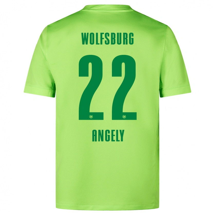 Danxen Dame Mathys Angély #22 Fluorescerende Grønn Hjemmetrøye Drakt Trøye 2024/25 Skjorter T-Skjorte