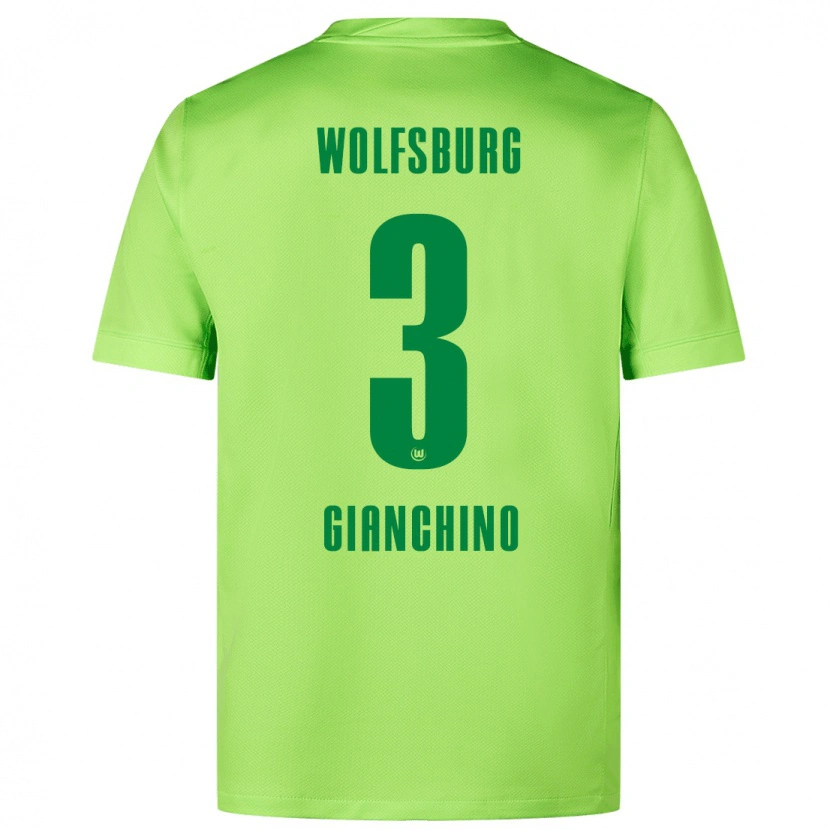 Danxen Dame Michele Gianchino #3 Fluorescerende Grønn Hjemmetrøye Drakt Trøye 2024/25 Skjorter T-Skjorte