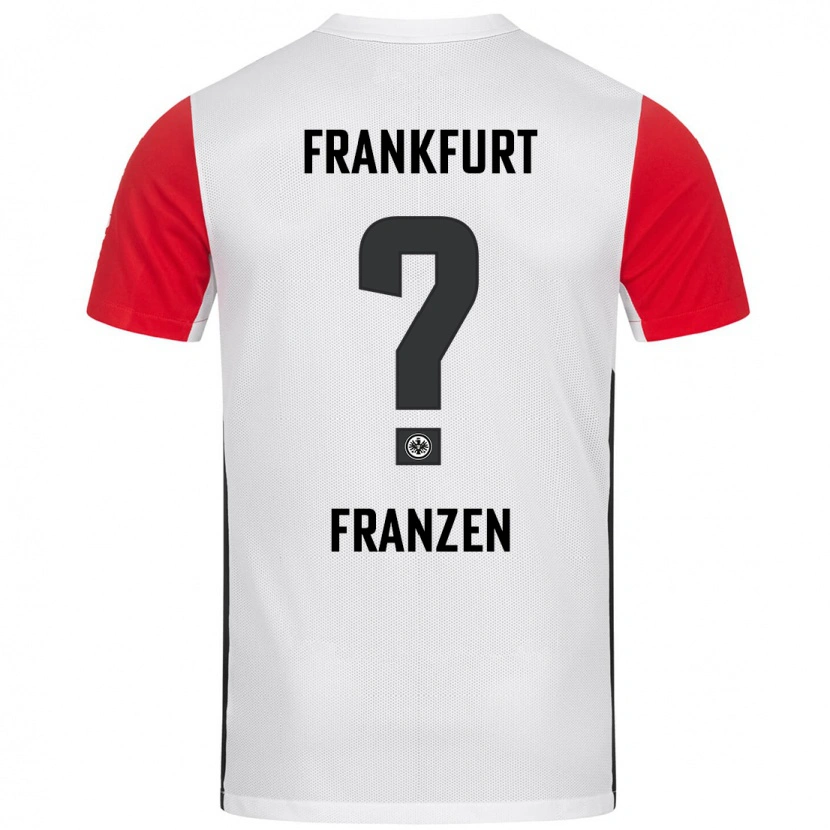 Danxen Dame Marlon Franzen #0 Hvit Rød Hjemmetrøye Drakt Trøye 2024/25 Skjorter T-Skjorte