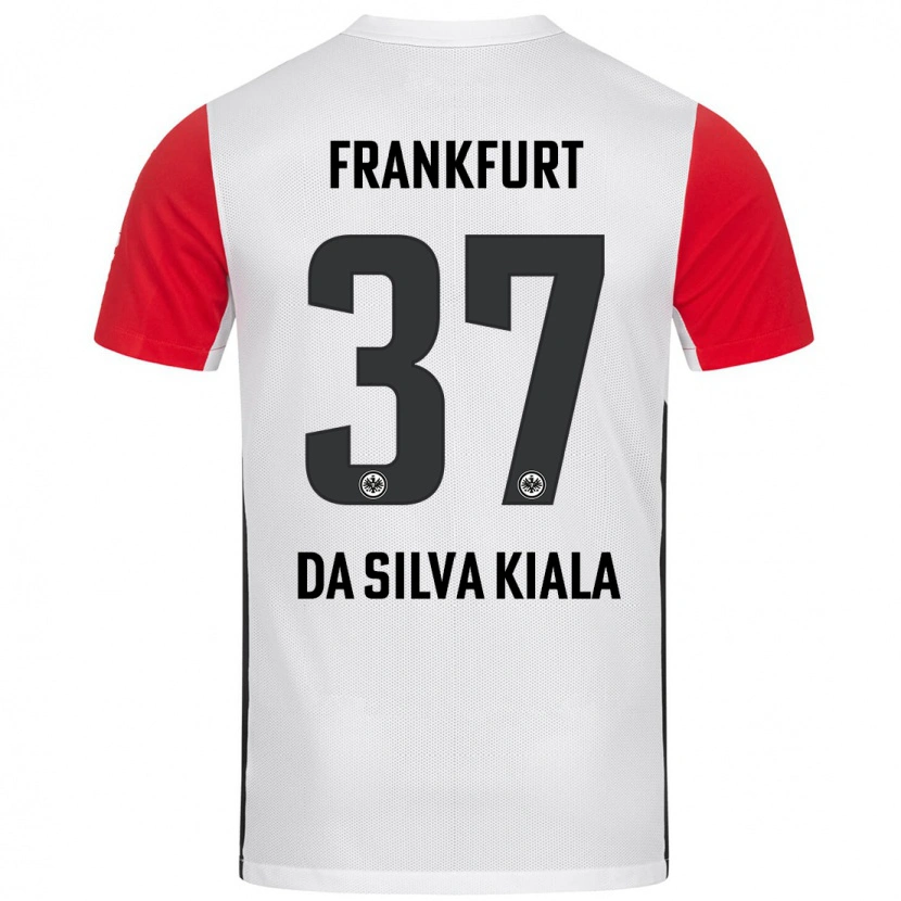 Danxen Dame Joel Da Silva Kiala #37 Hvit Rød Hjemmetrøye Drakt Trøye 2024/25 Skjorter T-Skjorte