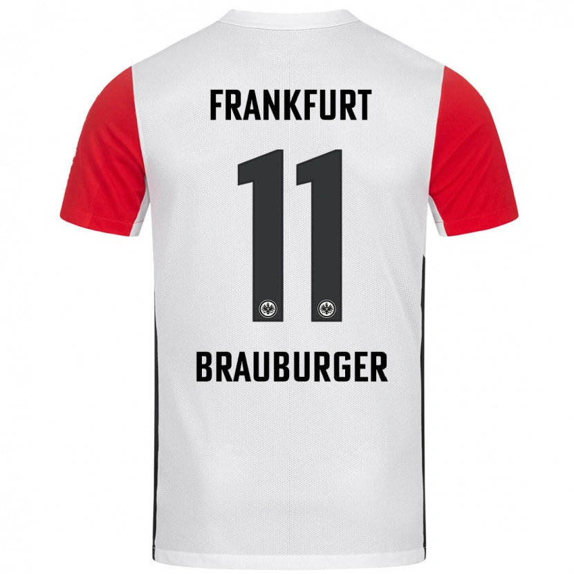 Danxen Dame Maximilian Brauburger #11 Hvit Rød Hjemmetrøye Drakt Trøye 2024/25 Skjorter T-Skjorte