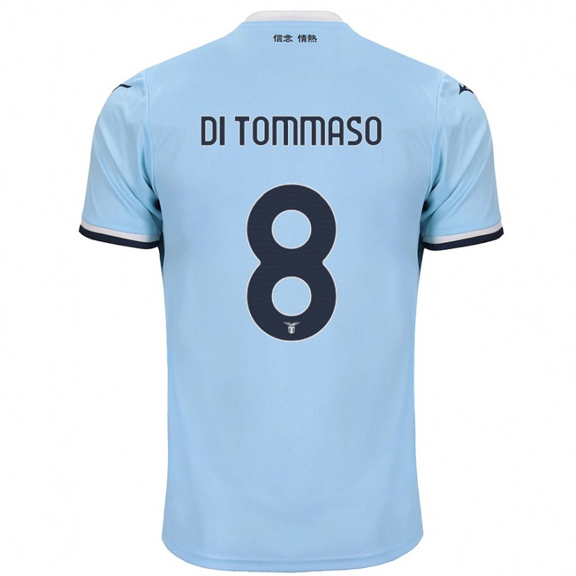 Danxen Dame Leonardo Di Tommaso #8 Blå Hjemmetrøye Drakt Trøye 2024/25 Skjorter T-Skjorte