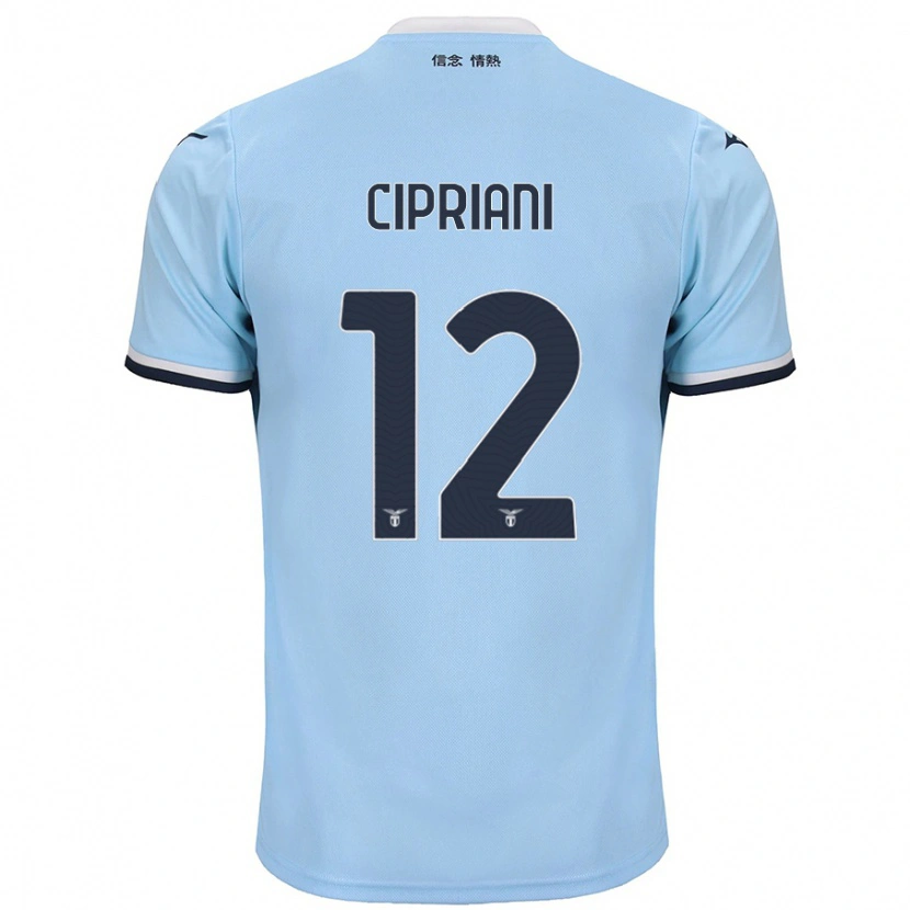 Danxen Dame Alessio Cipriani #12 Blå Hjemmetrøye Drakt Trøye 2024/25 Skjorter T-Skjorte