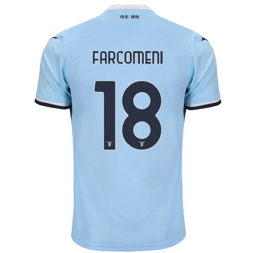 Danxen Dame Valerio Farcomeni #18 Blå Hjemmetrøye Drakt Trøye 2024/25 Skjorter T-Skjorte