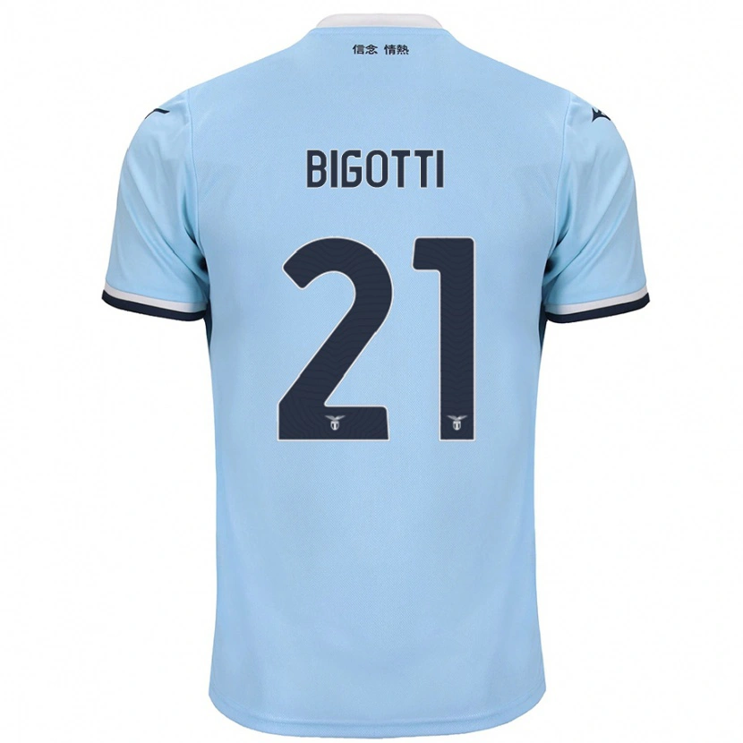 Danxen Dame Massimo Bigotti #21 Blå Hjemmetrøye Drakt Trøye 2024/25 Skjorter T-Skjorte
