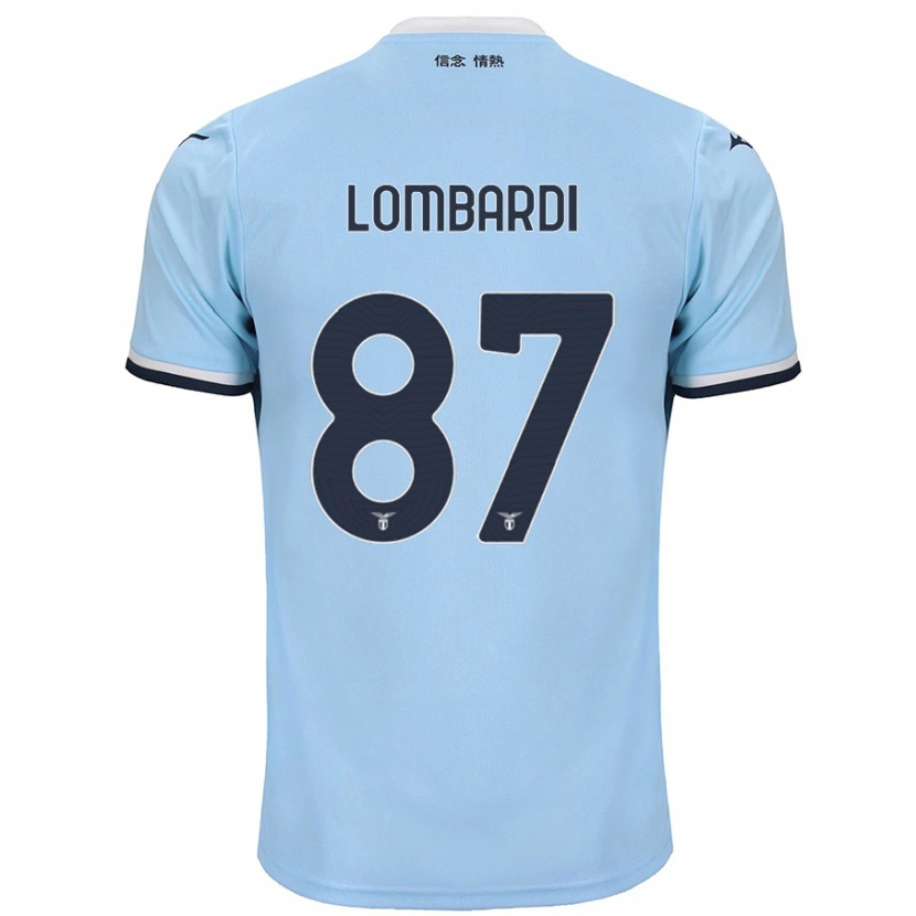 Danxen Dame Cristiano Lombardi #87 Blå Hjemmetrøye Drakt Trøye 2024/25 Skjorter T-Skjorte