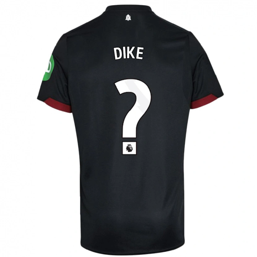 Danxen Dame Andre Dike #0 Svart Hvit Bortetrøye Drakt Trøye 2024/25 Skjorter T-Skjorte