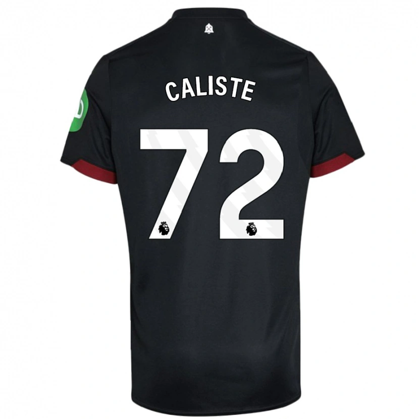 Danxen Dame Gabriel Caliste #72 Svart Hvit Bortetrøye Drakt Trøye 2024/25 Skjorter T-Skjorte