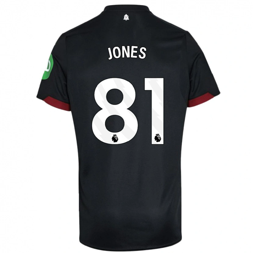 Danxen Dame Liam Jones #81 Svart Hvit Bortetrøye Drakt Trøye 2024/25 Skjorter T-Skjorte