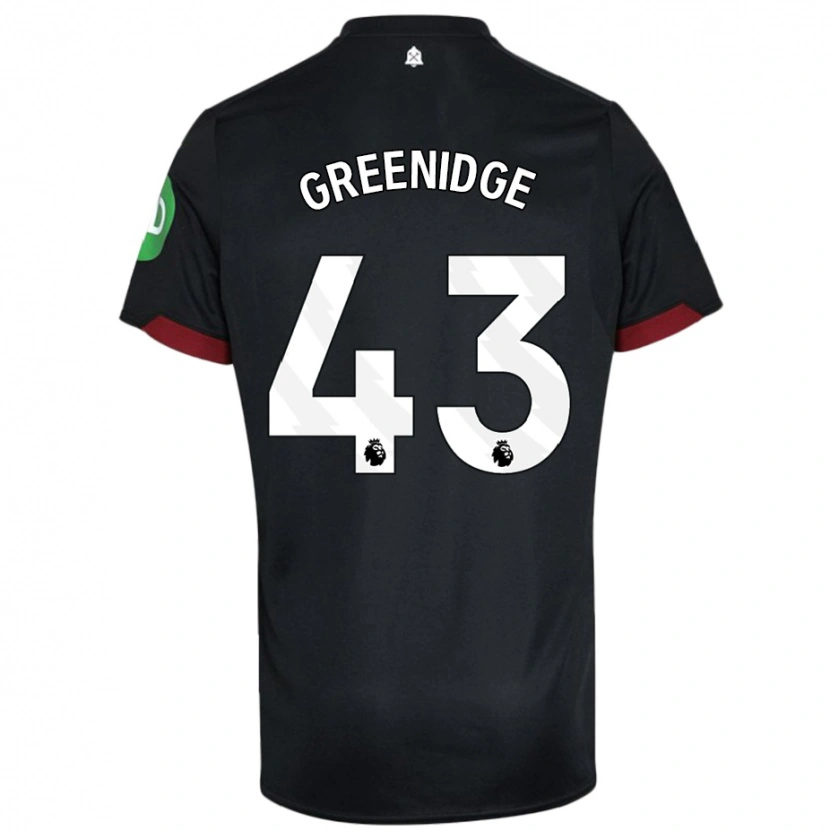 Danxen Dame Will Greenidge #43 Svart Hvit Bortetrøye Drakt Trøye 2024/25 Skjorter T-Skjorte