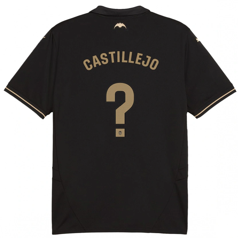 Danxen Dame Samu Castillejo #0 Svart Bortetrøye Drakt Trøye 2024/25 Skjorter T-Skjorte