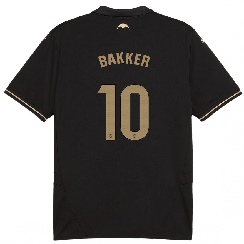 Danxen Dame Linda Bakker #10 Svart Bortetrøye Drakt Trøye 2024/25 Skjorter T-Skjorte