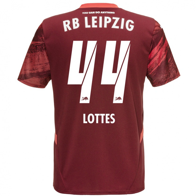 Danxen Dame Benjamin Lottes #44 Burgund Bortetrøye Drakt Trøye 2024/25 Skjorter T-Skjorte