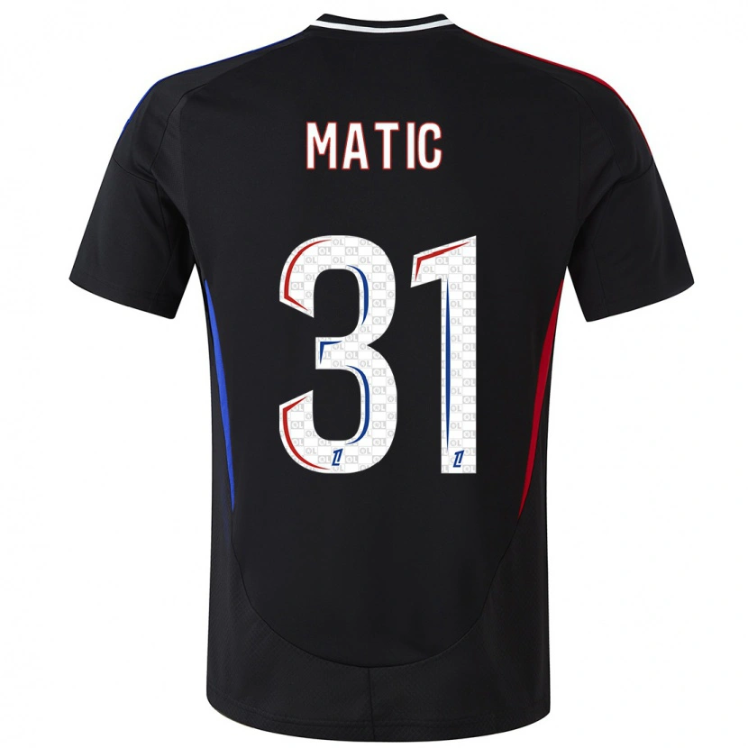 Danxen Dame Nemanja Matic #31 Svart Bortetrøye Drakt Trøye 2024/25 Skjorter T-Skjorte