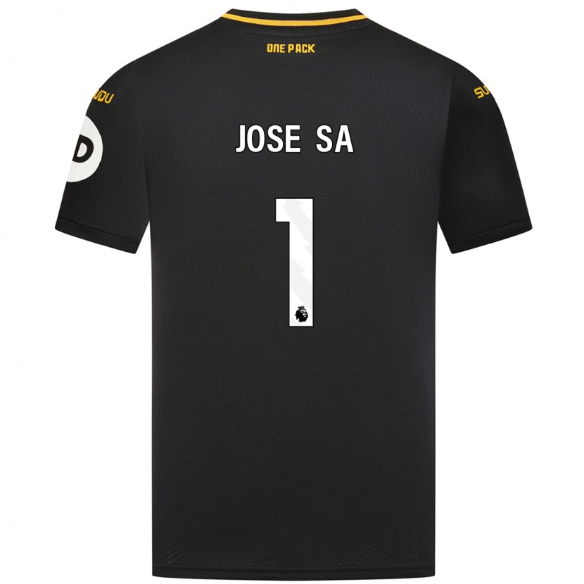 Danxen Dame José Sá #1 Svart Bortetrøye Drakt Trøye 2024/25 Skjorter T-Skjorte