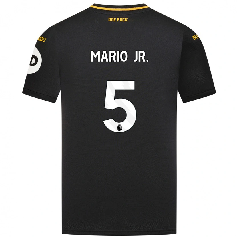 Danxen Dame Mario Lemina #5 Svart Bortetrøye Drakt Trøye 2024/25 Skjorter T-Skjorte