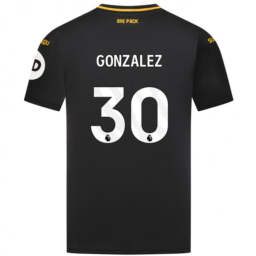 Danxen Dame Enso González #30 Svart Bortetrøye Drakt Trøye 2024/25 Skjorter T-Skjorte
