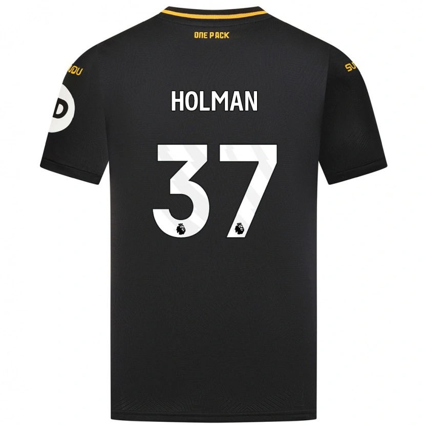 Danxen Dame Fletcher Holman #37 Svart Bortetrøye Drakt Trøye 2024/25 Skjorter T-Skjorte