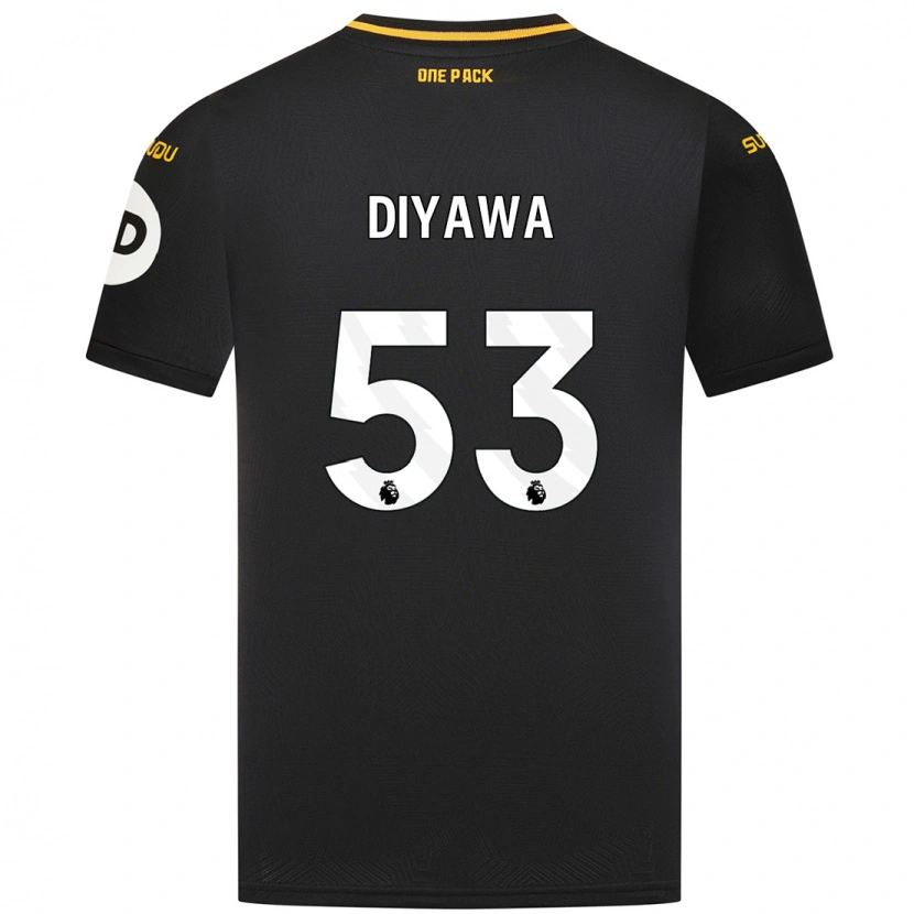 Danxen Dame Aaron Keto-Diyawa #53 Svart Bortetrøye Drakt Trøye 2024/25 Skjorter T-Skjorte
