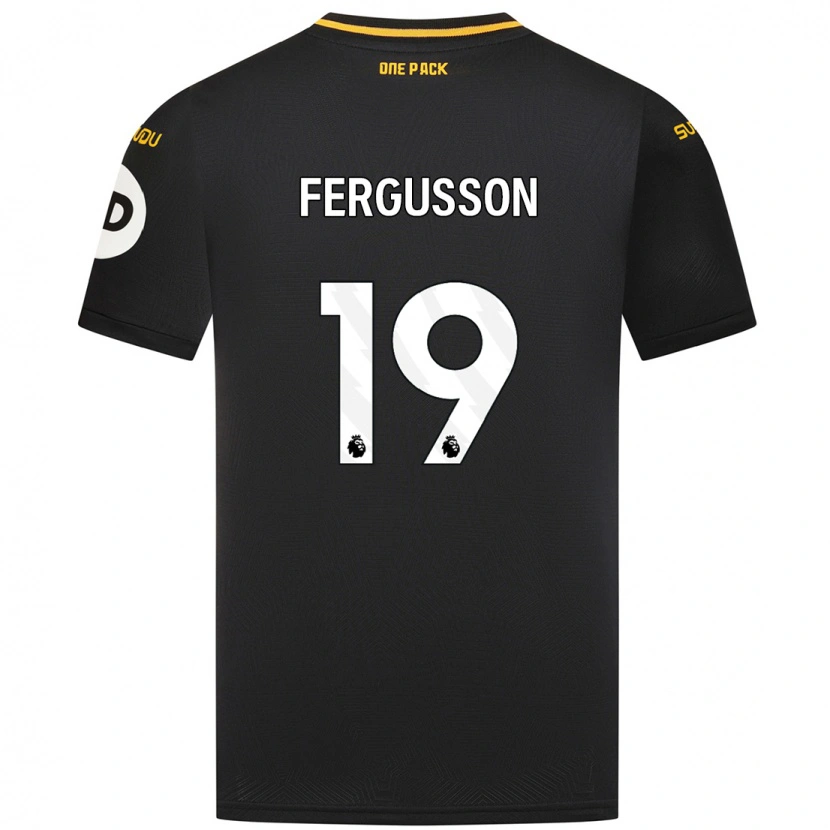 Danxen Dame Liv Fergusson #19 Svart Bortetrøye Drakt Trøye 2024/25 Skjorter T-Skjorte