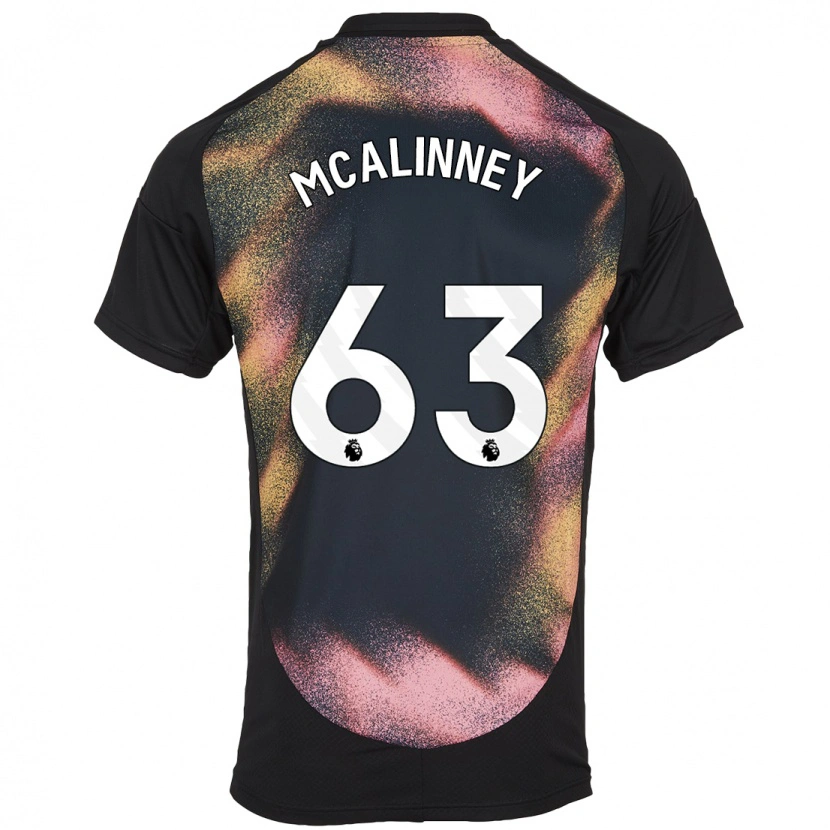 Danxen Dame Liam Mcalinney #63 Svart Hvit Bortetrøye Drakt Trøye 2024/25 Skjorter T-Skjorte