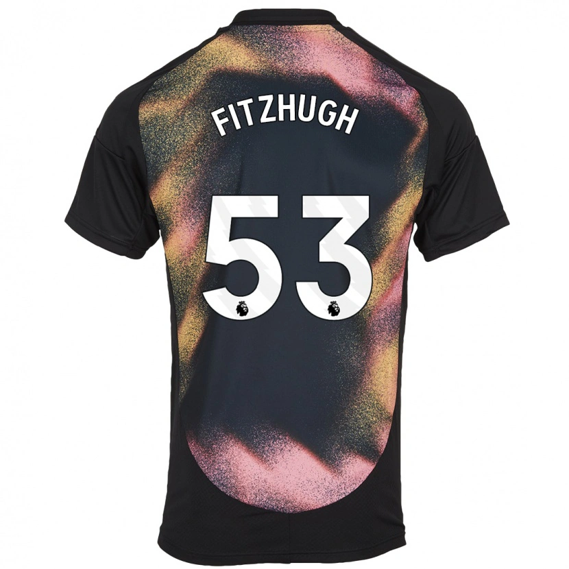 Danxen Dame Ethan Fitzhugh #53 Svart Hvit Bortetrøye Drakt Trøye 2024/25 Skjorter T-Skjorte