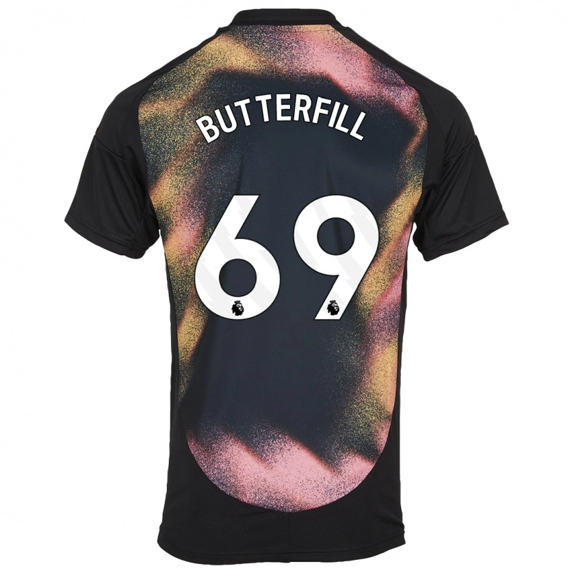 Danxen Dame Jack Butterfill #69 Svart Hvit Bortetrøye Drakt Trøye 2024/25 Skjorter T-Skjorte