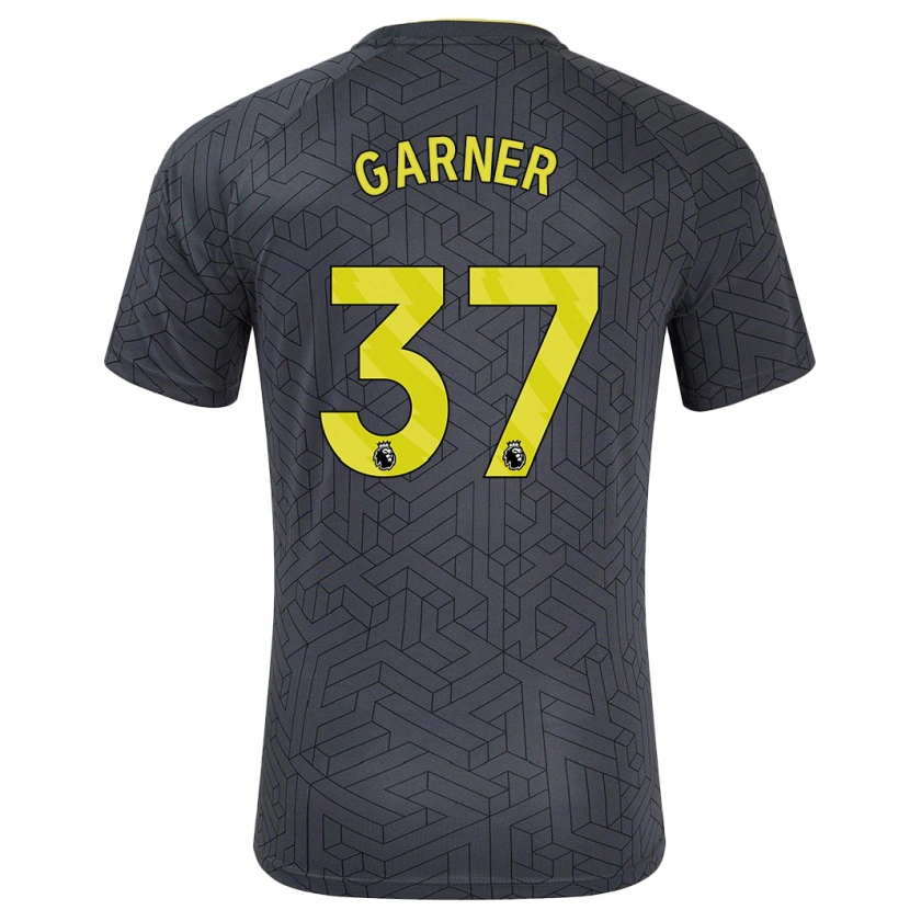 Danxen Dame James Garner #37 Svart Gul Bortetrøye Drakt Trøye 2024/25 Skjorter T-Skjorte