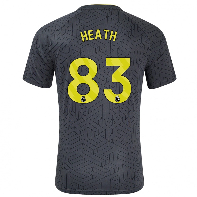 Danxen Dame Isaac Heath #83 Svart Gul Bortetrøye Drakt Trøye 2024/25 Skjorter T-Skjorte