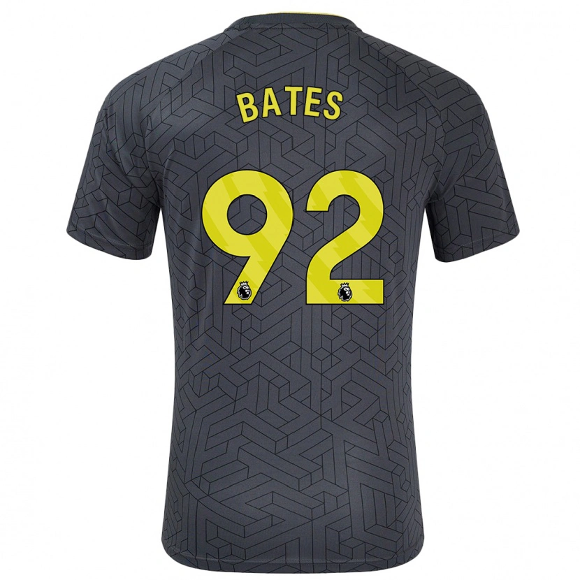 Danxen Dame Callum Bates #92 Svart Gul Bortetrøye Drakt Trøye 2024/25 Skjorter T-Skjorte