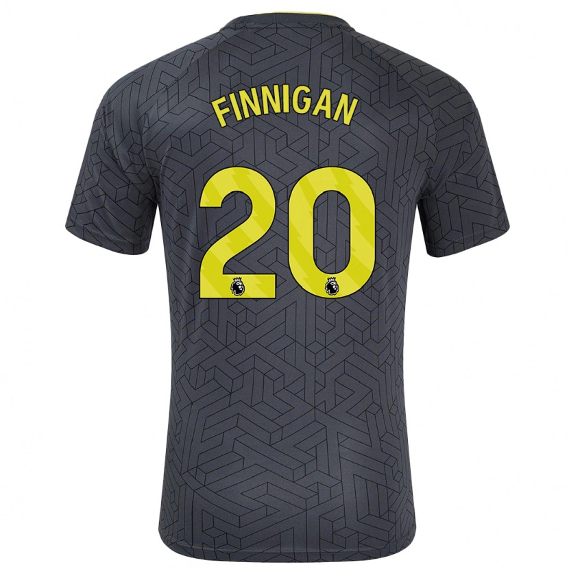 Danxen Dame Megan Finnigan #20 Svart Gul Bortetrøye Drakt Trøye 2024/25 Skjorter T-Skjorte