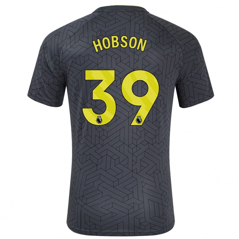 Danxen Dame Issy Hobson #39 Svart Gul Bortetrøye Drakt Trøye 2024/25 Skjorter T-Skjorte