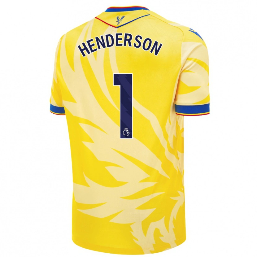 Danxen Dame Dean Henderson #1 Gul Bortetrøye Drakt Trøye 2024/25 Skjorter T-Skjorte