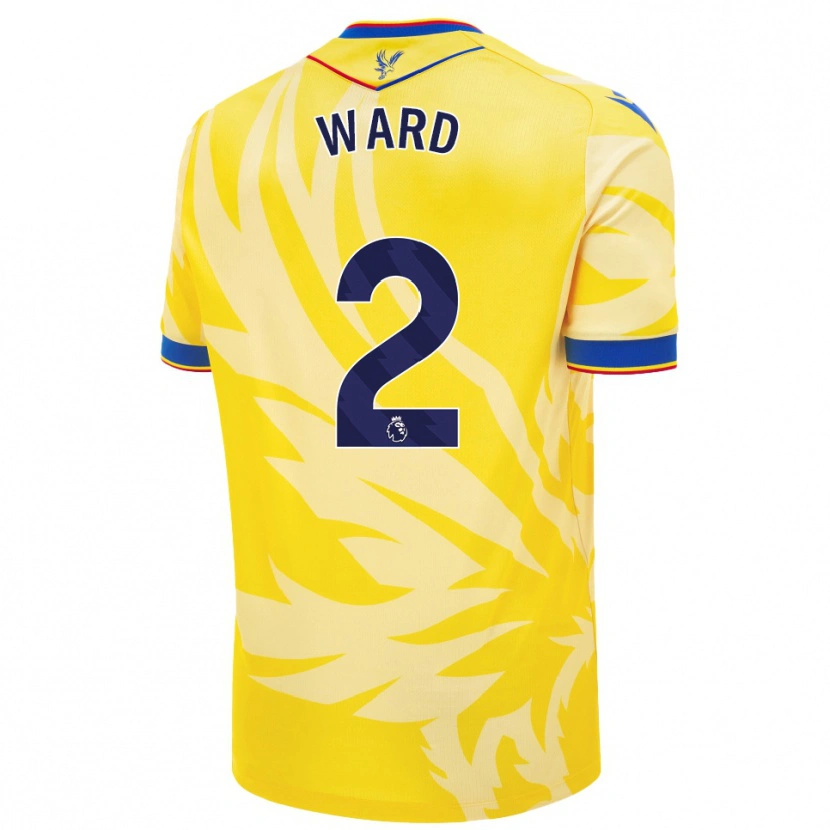 Danxen Dame Joel Ward #2 Gul Bortetrøye Drakt Trøye 2024/25 Skjorter T-Skjorte