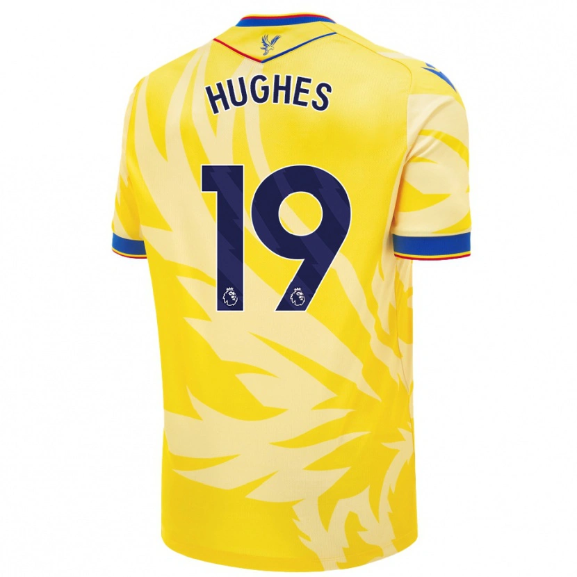 Danxen Dame Will Hughes #19 Gul Bortetrøye Drakt Trøye 2024/25 Skjorter T-Skjorte