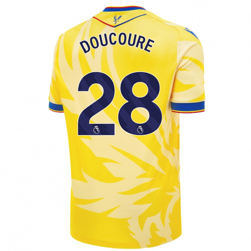 Danxen Dame Cheick Doucouré #28 Gul Bortetrøye Drakt Trøye 2024/25 Skjorter T-Skjorte