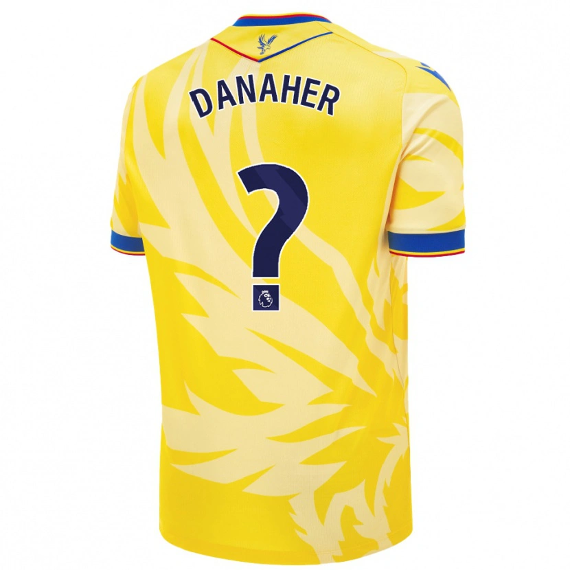 Danxen Dame Euan Danaher #0 Gul Bortetrøye Drakt Trøye 2024/25 Skjorter T-Skjorte